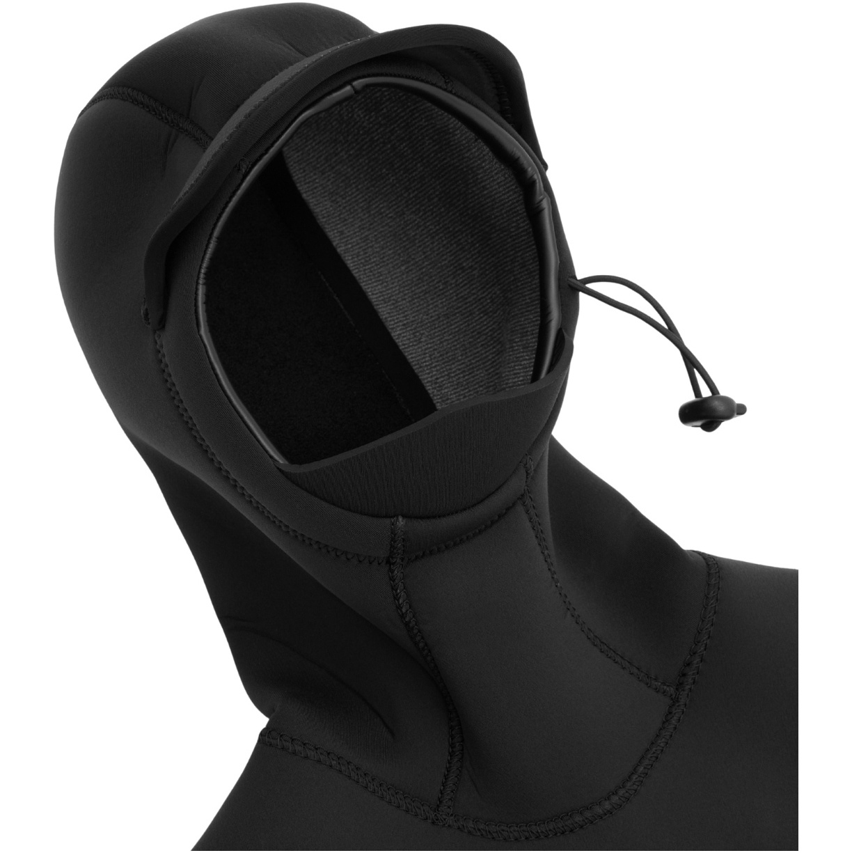 2026 Nyord Mens Solu Yulex 6/5/4mm Hooded Chest Zip Wetsuit SOLM654HD001 - Black